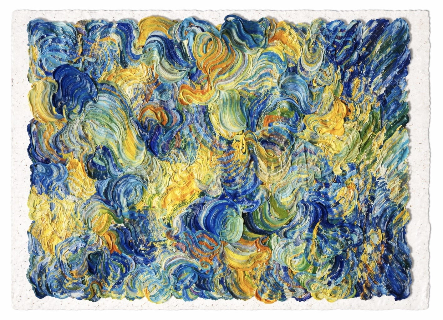 Blue Surge - Ashes & Fire Collection - Print from Rough Paper