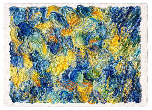 Blue Surge - Ashes & Fire Collection - Print from Rough Paper