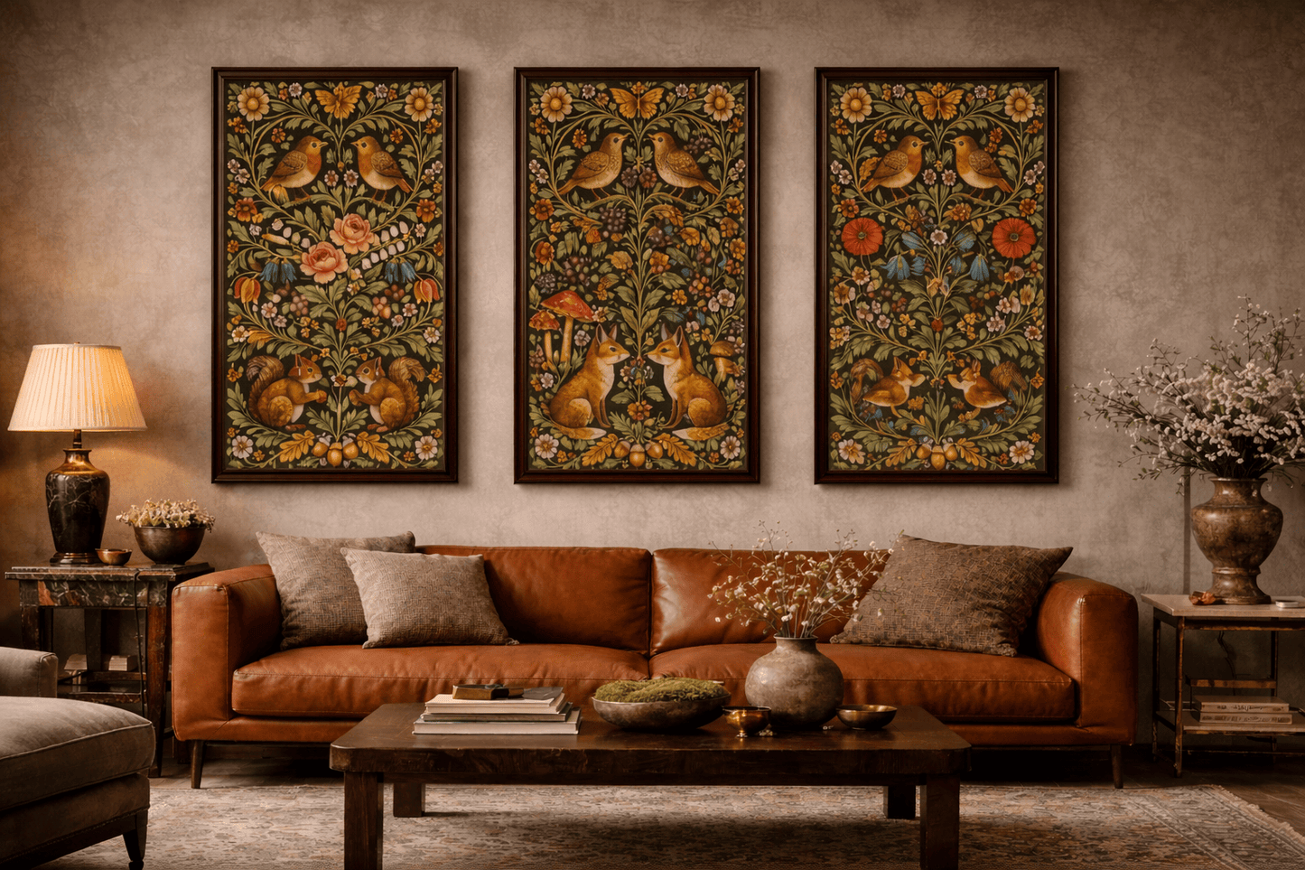 Hawthorn Woodland Suite - Triptych