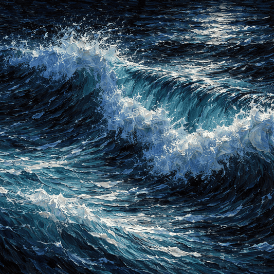 Midnight Tide - Luminous Coast Series - Curated Gallery Wall