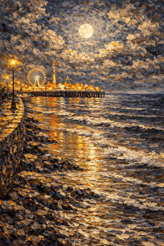 Nocturne Park - Luminous Coast Series - Curated Gallery Wall