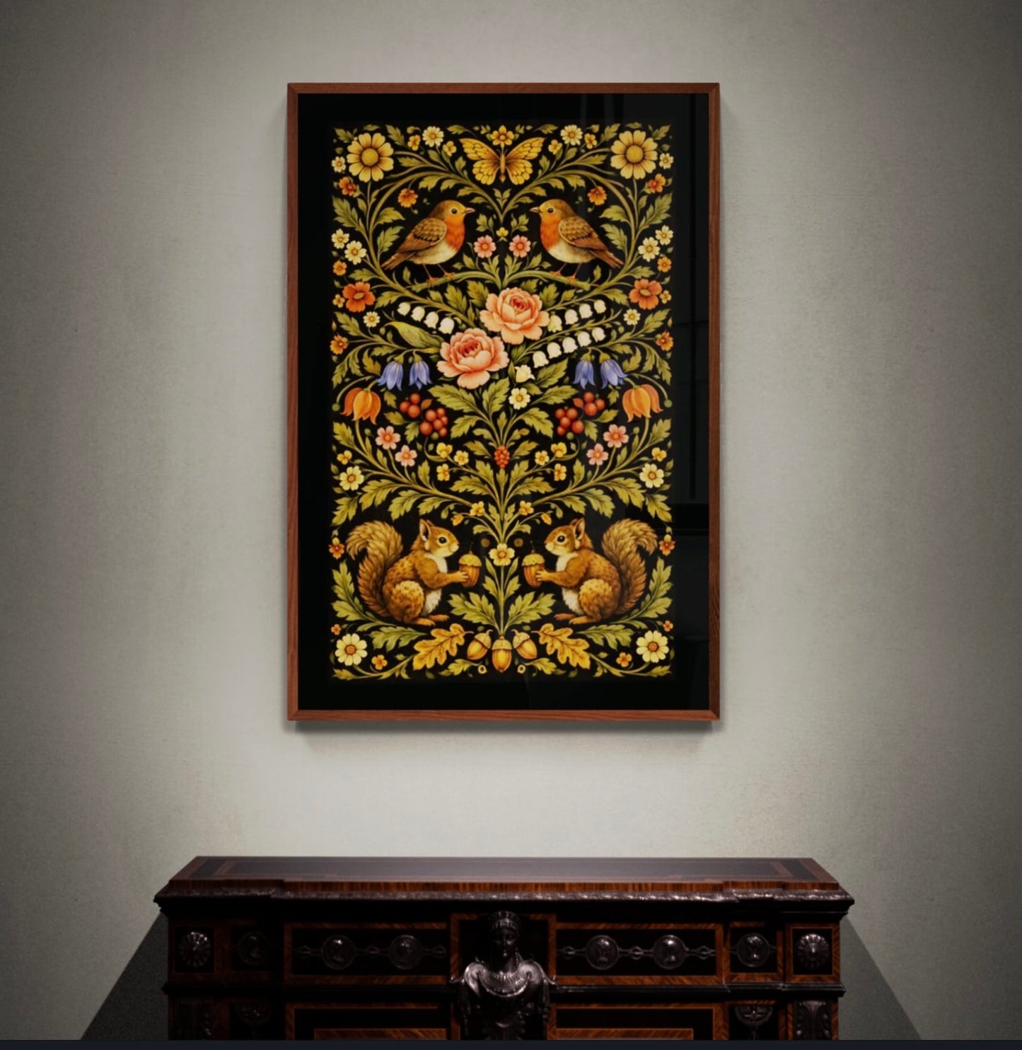 Hawthorn Harvest - Morris Revival Botanical Print