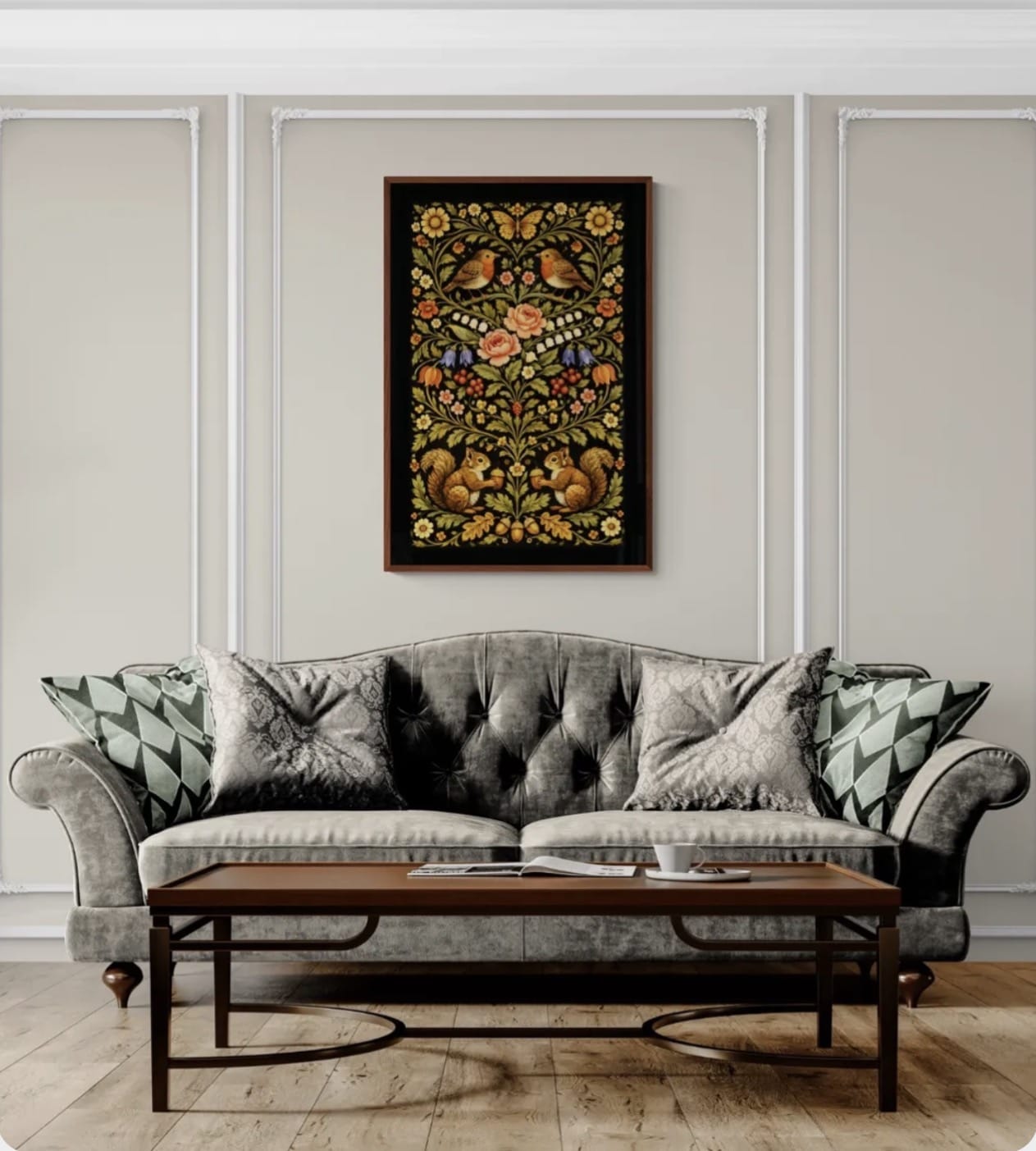 Hawthorn Harvest - Morris Revival Botanical Print