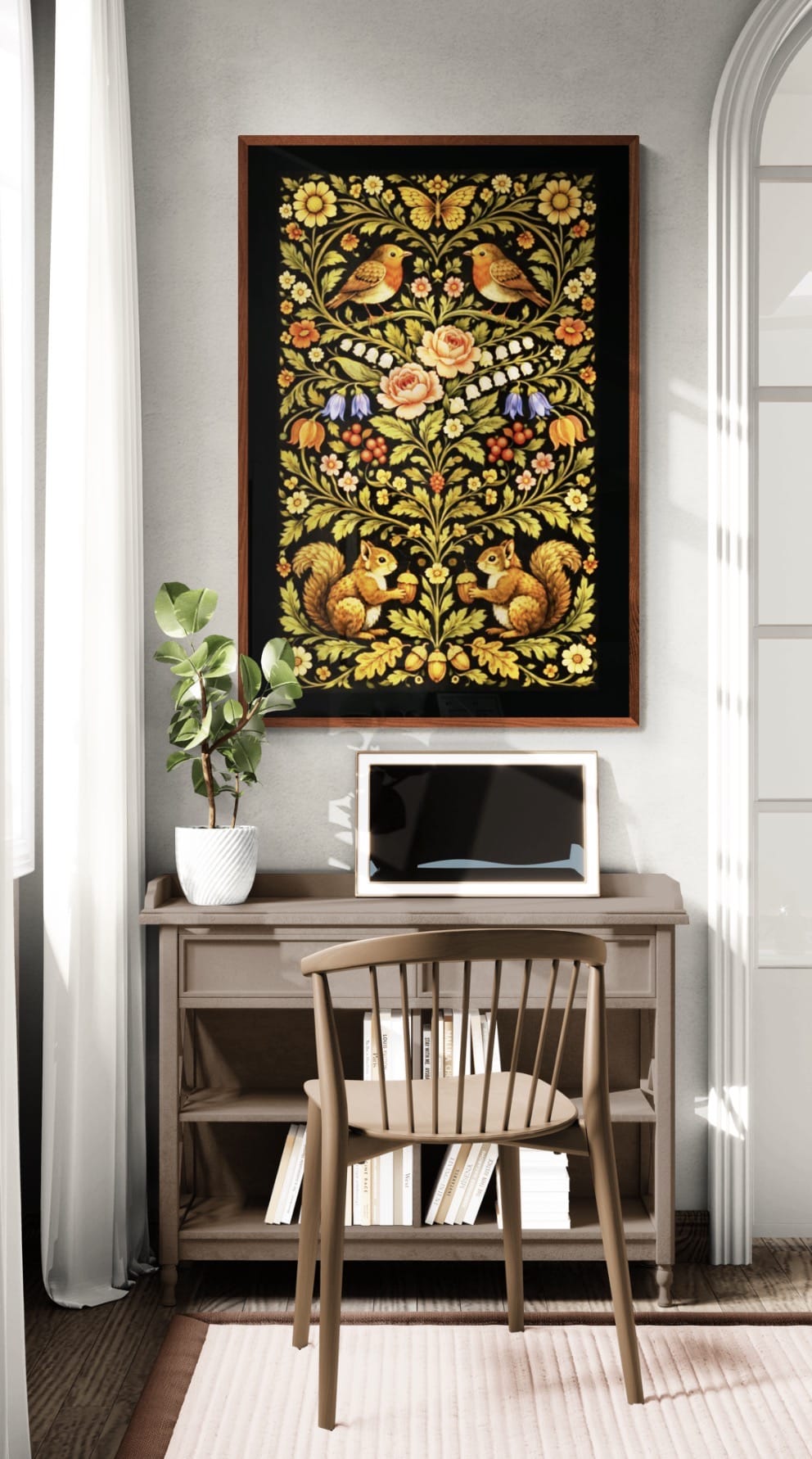 Hawthorn Harvest - Morris Revival Botanical Print