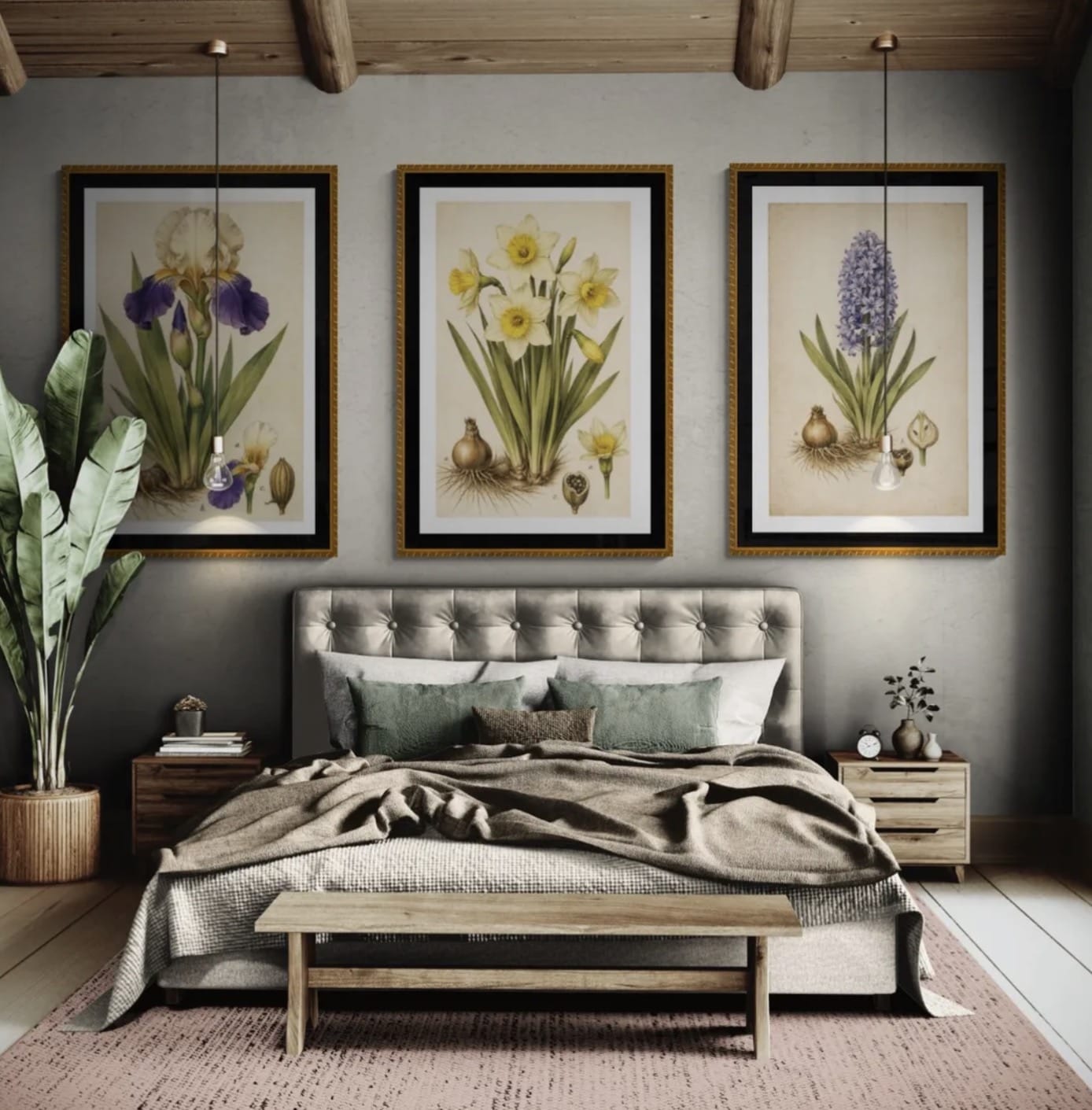 Panel I - Florilegium Collection - The First Bloom (Study of Iris germanica)