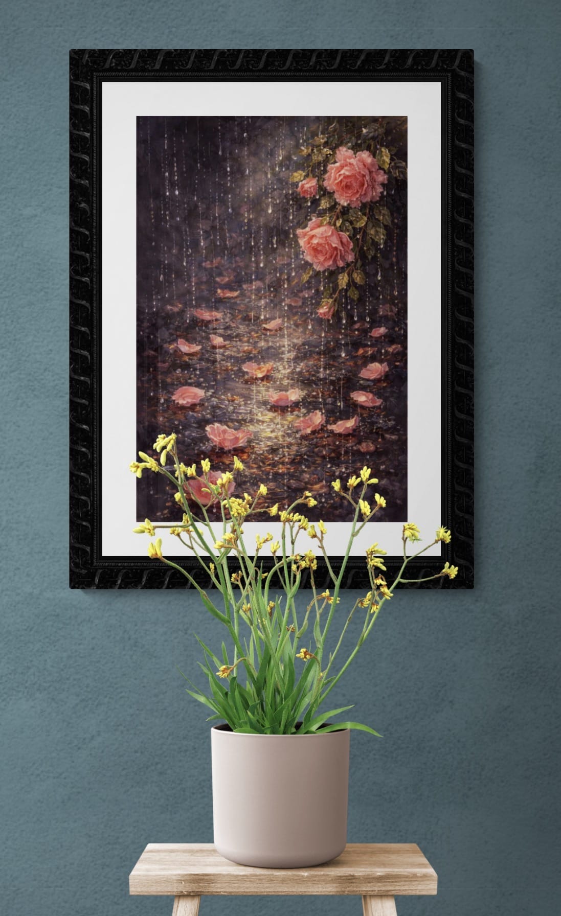 Raindrops and Roses Connector V - Peggy Martin Curated Wall Series