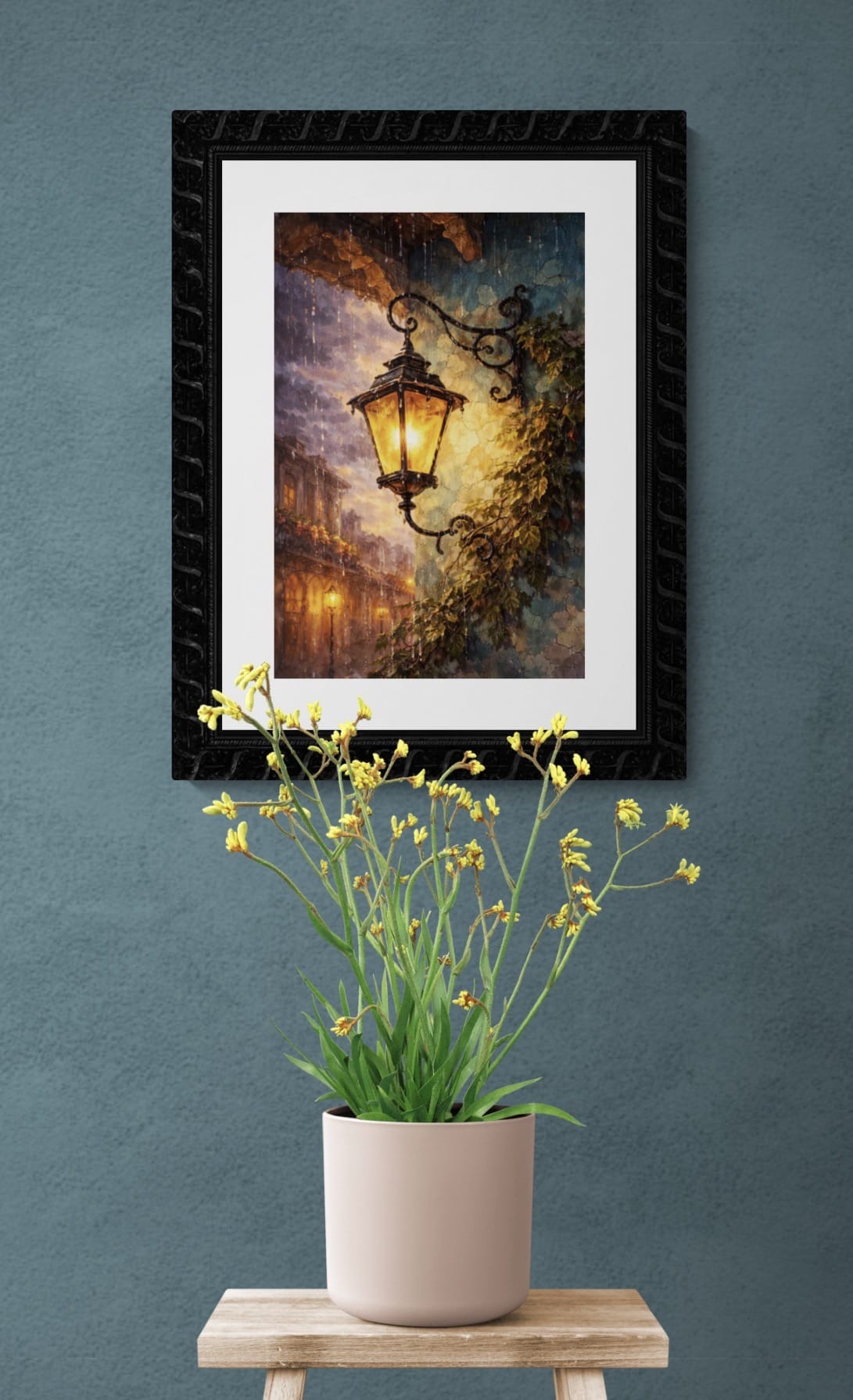 Peggy Martin Connector VII — Lanternlight in the Rain - Peggy Martin Curated Wall Collection