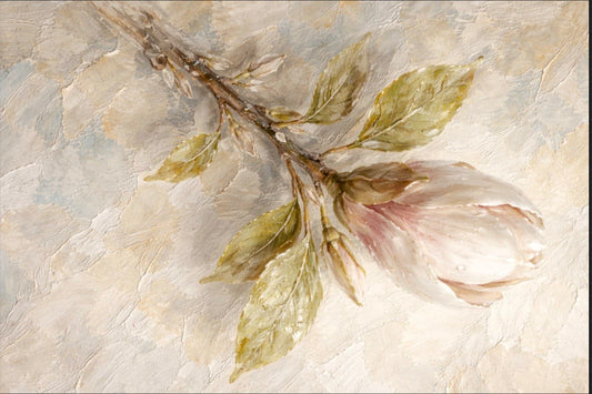 Magnolia First Light - Branch Study - Quiet Garden Curated Wall Series
