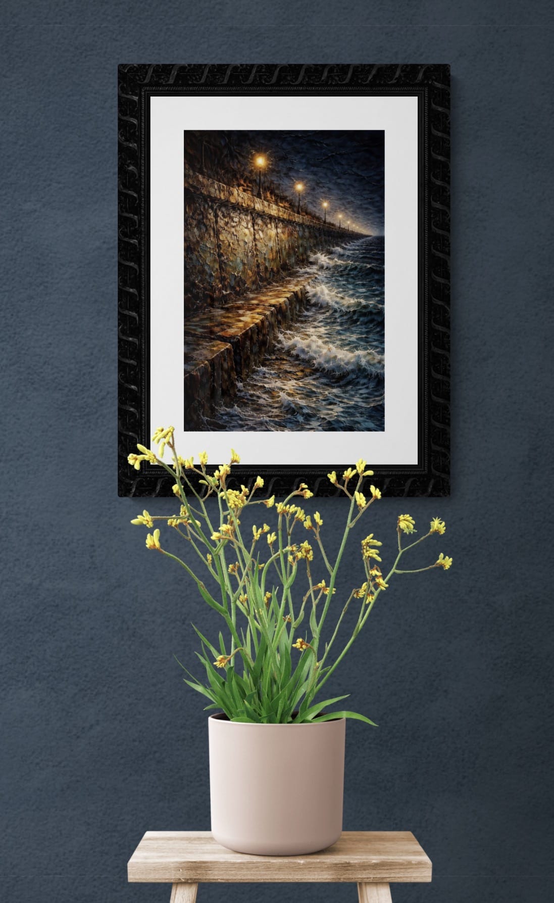 Lanterns Along the Seawall - Luminous Coast Series - Curated Gallery Wall