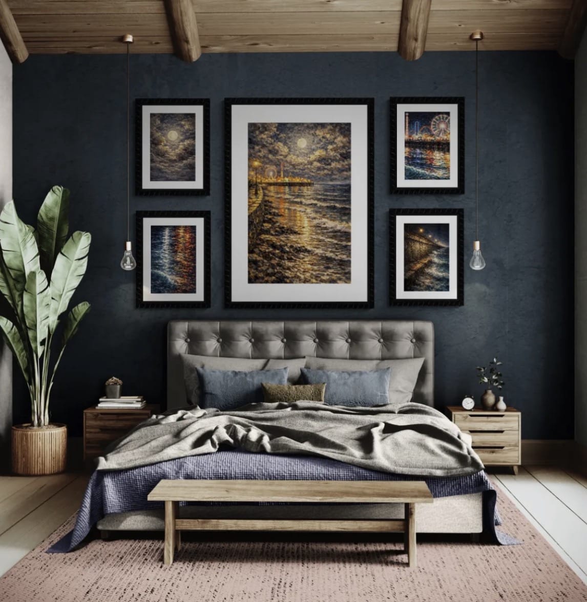 Tide of Reflections - Luminous Coast Series - Curated Gallery Wall