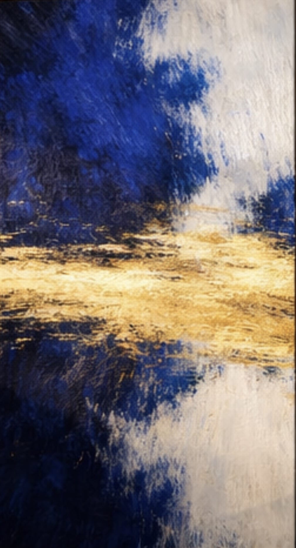 Division Panel I Gilded Divide Diptych - Ash and Light Collection